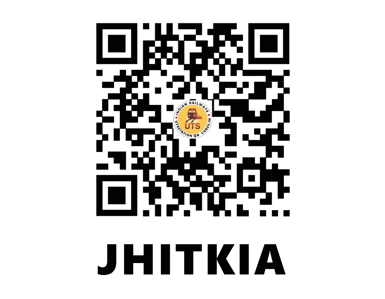 UTS QR Code for JHITKIA - JTK (NF - WEST BENGAL)